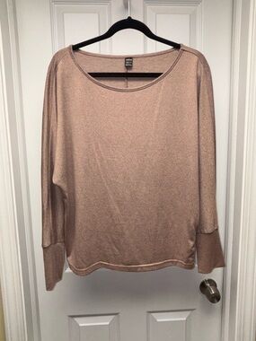 SHEIN Mauve Taupe Dolman Sleeve Knit Top Size M